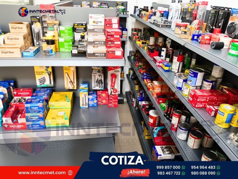 Góndolas metálicas para minimarket - Ferretería 1